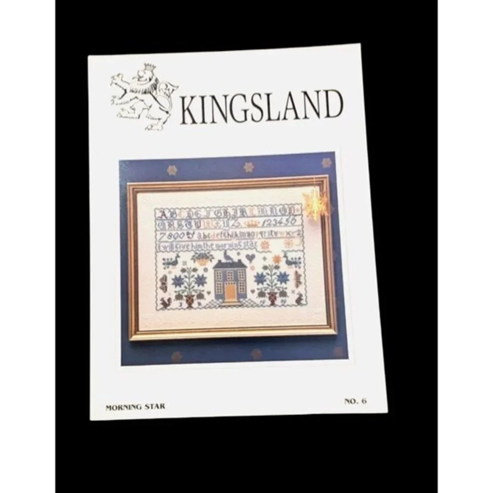 Kingsland Morning Star No 6 Cross‎ Stitch Pattern Vintage 1989 Sampler Chart